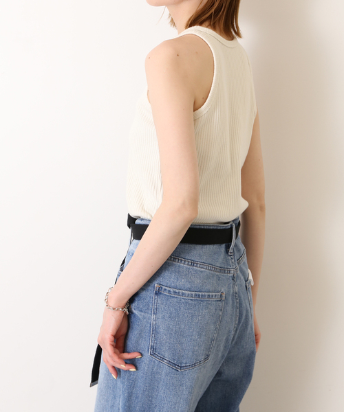 SLOBE IENA(スローブイエナ)の「ロゴ リブアメスリタンク(タンクトップ・レディース・ベージュ/アイボリー・FREE)」の22枚目の写真