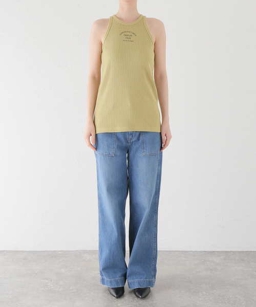 SLOBE IENA(スローブイエナ)の「ロゴ リブアメスリタンク(タンクトップ・レディース・ベージュ/アイボリー・FREE)」の19枚目の写真