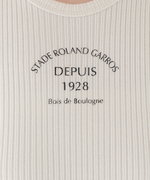 SLOBE IENA(スローブイエナ)の「ロゴ リブアメスリタンク(タンクトップ・レディース・ベージュ/アイボリー・FREE)」の14枚目の写真