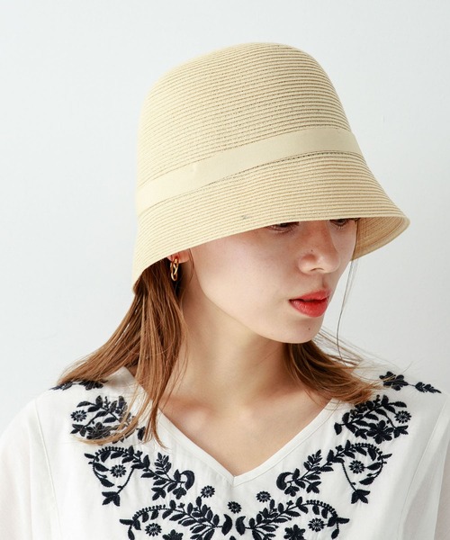 URBAN RESEARCH Sonny Label（アーバンリサーチサニーレーベル）の「ウォッシャブルザツザイハット（ハット・レディース・キャメル/ナチュラル/ブラック・ONE）」の4枚目の写真