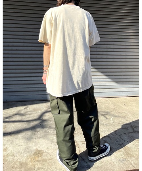 MODISH GAZE(モディシュガゼ)の「ハート ピグメントTシャツ(Tシャツ/カットソー・メンズ・アイボリー/スミクロ/ネイビー・FREE)」の16枚目の写真