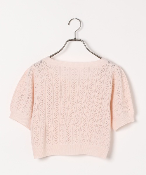 p様♡おまとめ専用です♡ Heather（ヘザー）の「ハートモチーフニット（半袖） 127457（ニット