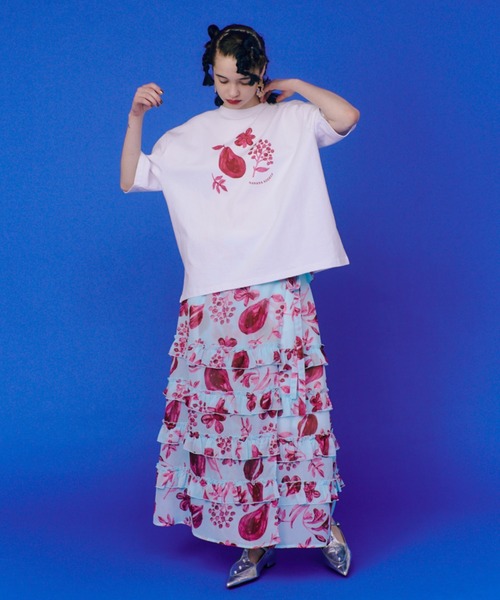 manana suerte(マニャーナスエルテ)の「オリジナルプリントTシャツ(Tシャツ/カットソー・レディース・ピンク/マルチ・FREE)」の11枚目の写真