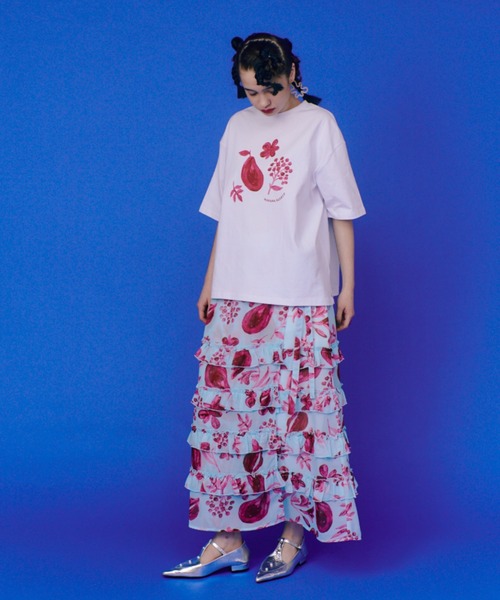 manana suerte(マニャーナスエルテ)の「オリジナルプリントTシャツ(Tシャツ/カットソー・レディース・ピンク/マルチ・FREE)」の12枚目の写真