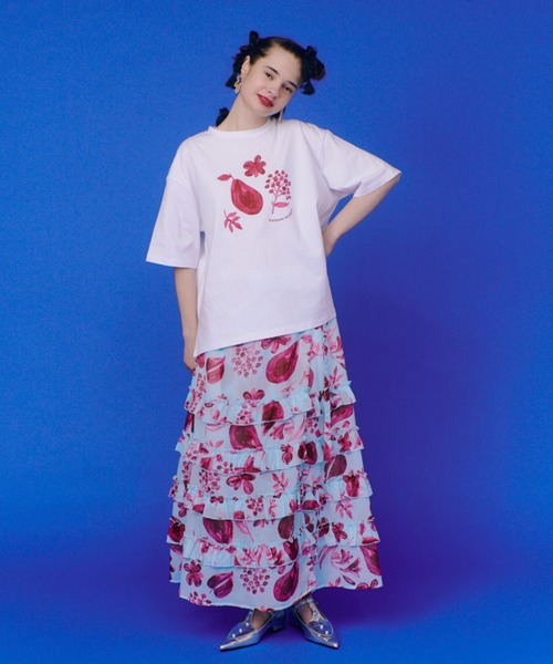 manana suerte(マニャーナスエルテ)の「オリジナルプリントTシャツ(Tシャツ/カットソー・レディース・ピンク/マルチ・FREE)」の13枚目の写真