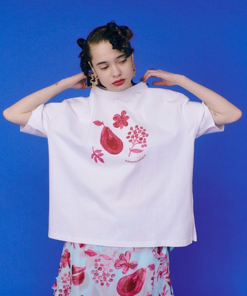manana suerte(マニャーナスエルテ)の「オリジナルプリントTシャツ(Tシャツ/カットソー・レディース・ピンク/マルチ・FREE)」の3枚目の写真