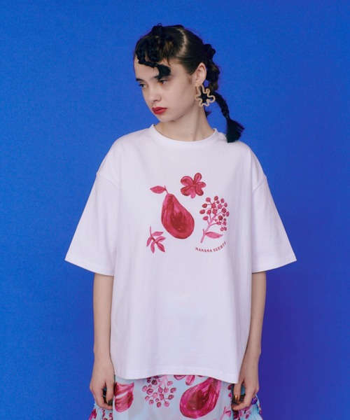 manana suerte(マニャーナスエルテ)の「オリジナルプリントTシャツ(Tシャツ/カットソー・レディース・ピンク/マルチ・FREE)」の8枚目の写真