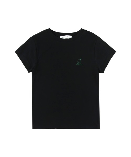 ALEXIA STAM（アリシアスタン）の「MELTING HOT Tee /デザインチビTee（Tシャツ/カットソー・レディース・ホワイト/グレー/ブラック・FREE）」の21枚目の写真