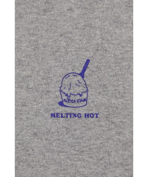 ALEXIA STAM（アリシアスタン）の「MELTING HOT Tee /デザインチビTee（Tシャツ/カットソー・レディース・ホワイト/グレー/ブラック・FREE）」の13枚目の写真