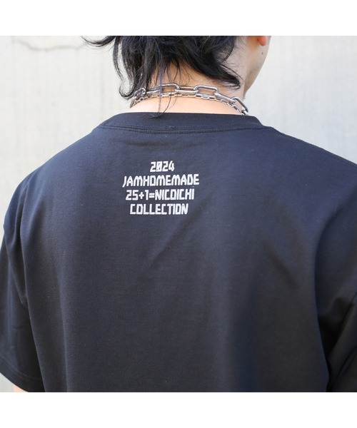 JAM HOME MADE(ジャムホームメイド)の「"25 + 1 = NICOICHI" グラフィック Tシャツ(Tシャツ/カットソー・メンズ・ホワイト/ブラック・L/M/S/XL)」の10枚目の写真