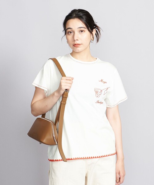 Nikben（ニックベン）の「【別注】＜Nikben＞エンブロイダリー Tシャツ（Tシャツ/カットソー・レディース・オフホワイト/イエロー・FREE）」の12枚目の写真