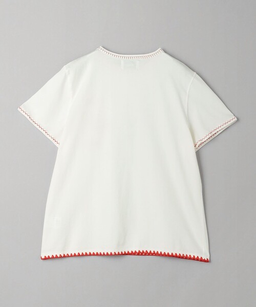 Nikben（ニックベン）の「【別注】＜Nikben＞エンブロイダリー Tシャツ（Tシャツ/カットソー・レディース・オフホワイト/イエロー・FREE）」の3枚目の写真