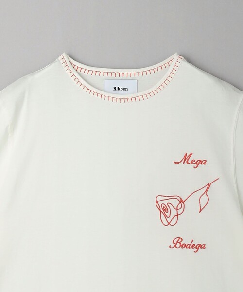 Nikben（ニックベン）の「【別注】＜Nikben＞エンブロイダリー Tシャツ（Tシャツ/カットソー・レディース・オフホワイト/イエロー・FREE）」の14枚目の写真