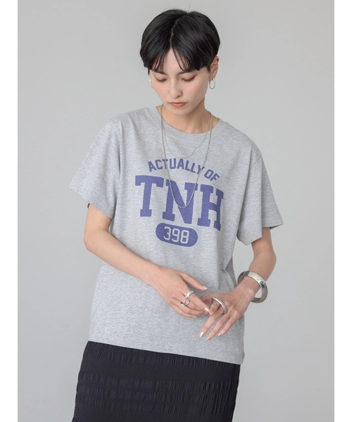 AMERICAN HOLIC(アメリカンホリック)の「TNHカットTEE②(Tシャツ/カットソー・レディース・杢グレー・M/L)」の3枚目の写真