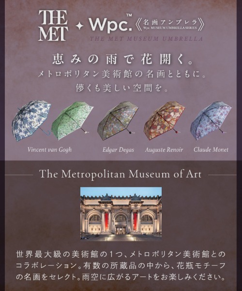 ■レプリカ■ポラロイドミュージアムコレクション■プレンダーガスト「雨の中の傘」 MoMA スターリーナイト アンブレラ 折りたたみ(折りたたみ