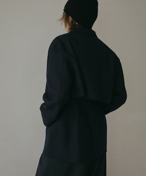 ETRE TOKYO（エトレトウキョウ）の「2ピースリバージャケット（その他アウター・レディース・ネイビー/ベージュ・S/M）」の4枚目の写真