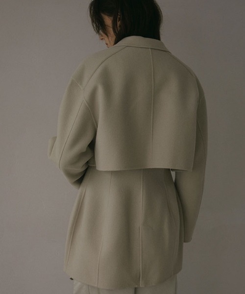 ETRE TOKYO（エトレトウキョウ）の「2ピースリバージャケット（その他アウター・レディース・ネイビー/ベージュ・S/M）」の8枚目の写真