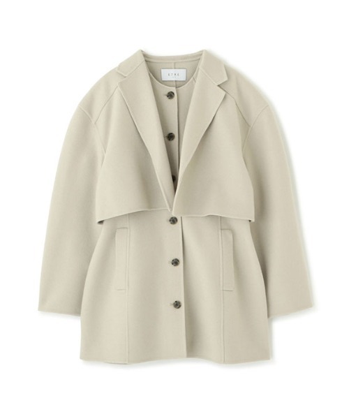 ETRE TOKYO（エトレトウキョウ）の「2ピースリバージャケット（その他アウター・レディース・ネイビー/ベージュ・S/M）」の10枚目の写真