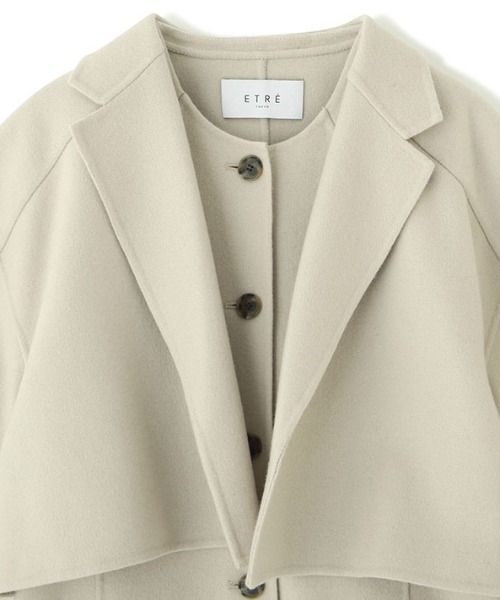 ETRE TOKYO（エトレトウキョウ）の「2ピースリバージャケット（その他アウター・レディース・ネイビー/ベージュ・S/M）」の12枚目の写真