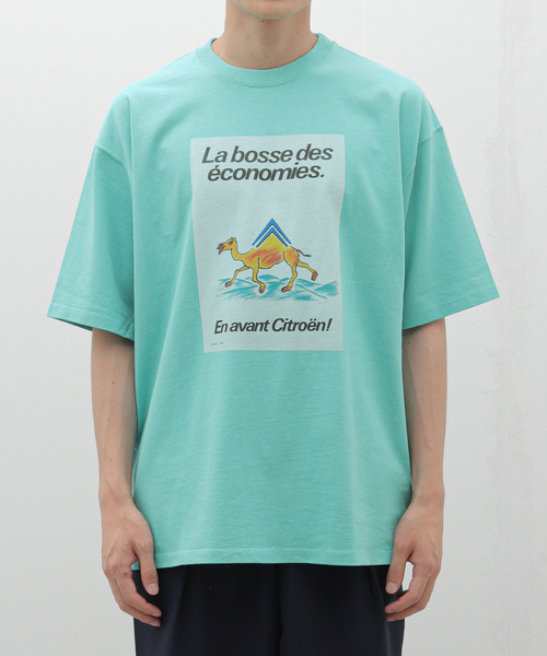 EDIFICE(エディフィス)の「SAVIGNAC (サビニャック) 別注 Citroen プリント Tシャツ(Tシャツ/カットソー・メンズ・ブラック×ブラック/ホワイト×ホワイト/モスグリーン/White/ネイビー・MEDIUM/LARGE/X-LARGE)」の4枚目の写真