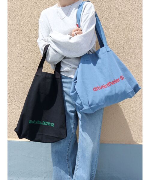 Ungrid（アングリッド）の「【WEB限定】ビッグロゴトートバッグ（トートバッグ・レディース・イエロー/ブラック/グリーン/レッド/ブルー/オフホワイト・FREE）」の22枚目の写真