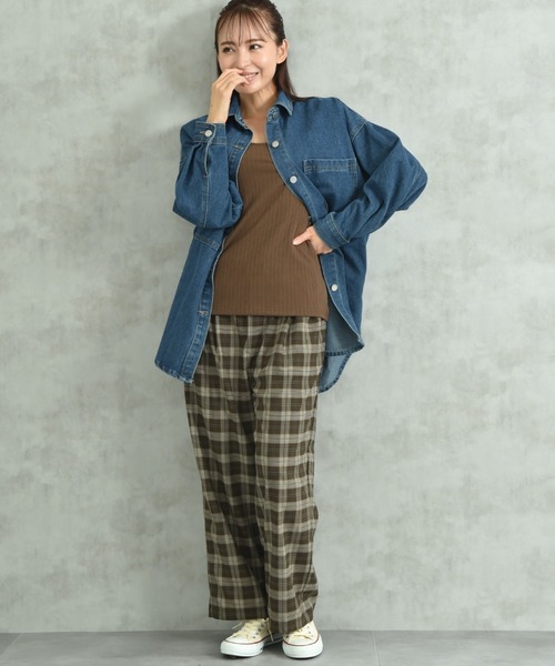 INTERPLANET(インタープラネット)の「ストレッチゆるテーパードパンツ(その他パンツ・レディース・ブルー/チャコールグレー/ブラック/ボルドー・FREE)」の19枚目の写真