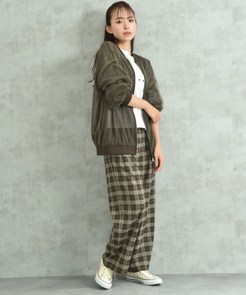 INTERPLANET(インタープラネット)の「ストレッチゆるテーパードパンツ(その他パンツ・レディース・ブルー/チャコールグレー/ブラック/ボルドー・FREE)」の21枚目の写真