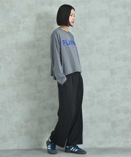 INTERPLANET(インタープラネット)の「ストレッチゆるテーパードパンツ(その他パンツ・レディース・ブルー/チャコールグレー/ブラック/ボルドー・FREE)」の7枚目の写真