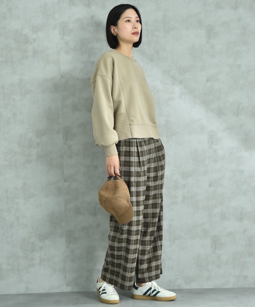 INTERPLANET(インタープラネット)の「ストレッチゆるテーパードパンツ(その他パンツ・レディース・ブルー/チャコールグレー/ブラック/ボルドー・FREE)」の16枚目の写真