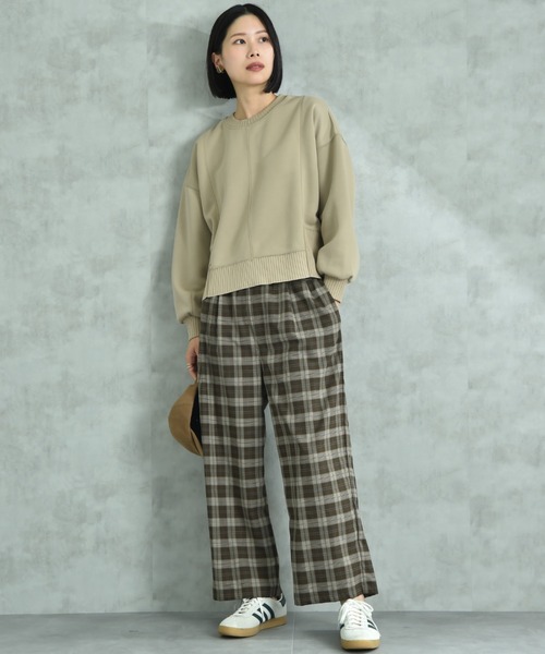 INTERPLANET(インタープラネット)の「ストレッチゆるテーパードパンツ(その他パンツ・レディース・ブルー/チャコールグレー/ブラック/ボルドー・FREE)」の15枚目の写真