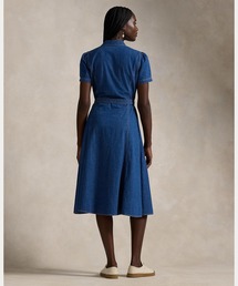 細見え!【RALPH LAUREN】デニム メタルボタン 長袖 シースドレス POLO RALPH LAUREN（ポロ ラルフ ローレン）の「ボタンド デニム