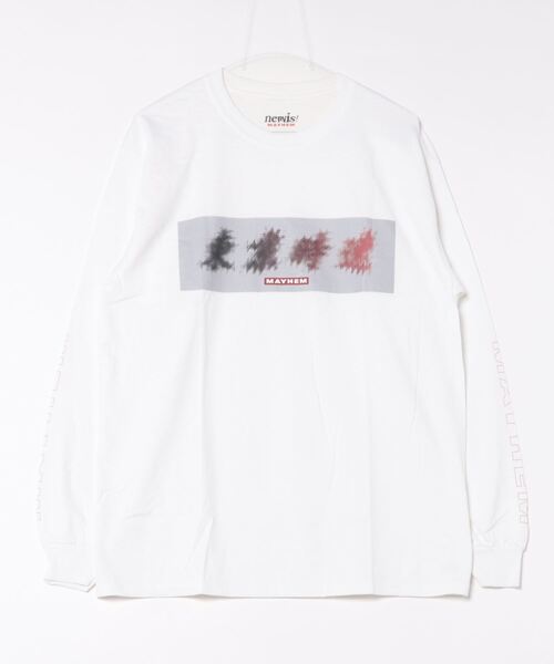 NO WAY(ノーウェイ)の「/MAYHEM/graphic L/S T(Tシャツ/カットソー・レディース・ブラック/ホワイト・LARGE/MEDIUM)」の2枚目の写真