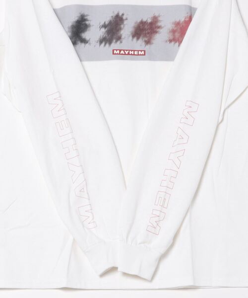 NO WAY(ノーウェイ)の「/MAYHEM/graphic L/S T(Tシャツ/カットソー・レディース・ブラック/ホワイト・LARGE/MEDIUM)」の4枚目の写真