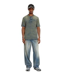 DIESEL（ディーゼル）の「メンズ Tシャツ ヘンリーネック（Tシャツ