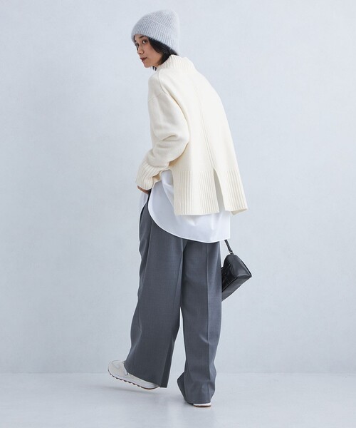 green label relaxing（グリーンレーベルリラクシング）の「［size SHORTあり］SERENITY セレニティ ハイネック プルオーバー ニット（ニット/セーター・レディース・オフホワイト/ライトグレー/ダークグレー/ベージュ/ロイヤルブルー/その他1・FREE/SHORT）」の13枚目の写真