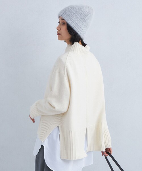 green label relaxing（グリーンレーベルリラクシング）の「［size SHORTあり］SERENITY セレニティ ハイネック プルオーバー ニット（ニット/セーター・レディース・オフホワイト/ライトグレー/ダークグレー/ベージュ/ロイヤルブルー/その他1・FREE/SHORT）」の15枚目の写真