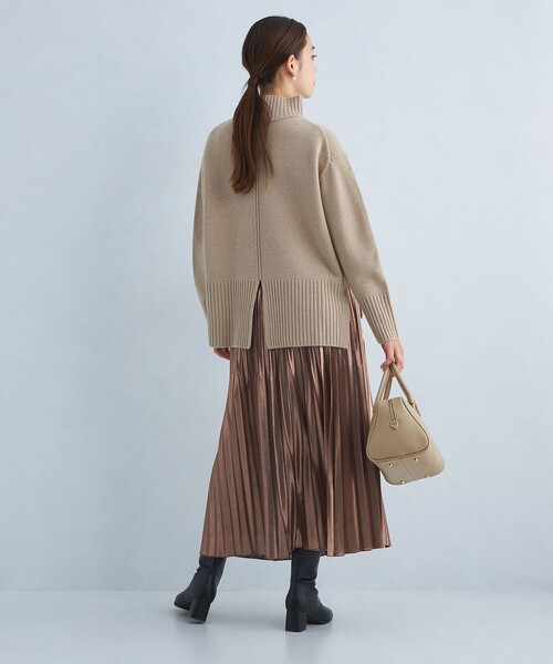 green label relaxing（グリーンレーベルリラクシング）の「［size SHORTあり］SERENITY セレニティ ハイネック プルオーバー ニット（ニット/セーター・レディース・オフホワイト/ライトグレー/ダークグレー/ベージュ/ロイヤルブルー/その他1・FREE/SHORT）」の21枚目の写真