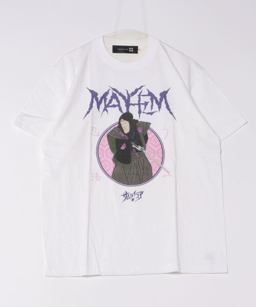 SAMURAI CORE(サムライコア)の「《SAMURAI CORE x MAYHEM》Graphic Design T(Tシャツ/カットソー・メンズ・ブラック/ホワイト・LARGE/MEDIUM/X-LARGE)」の1枚目の写真