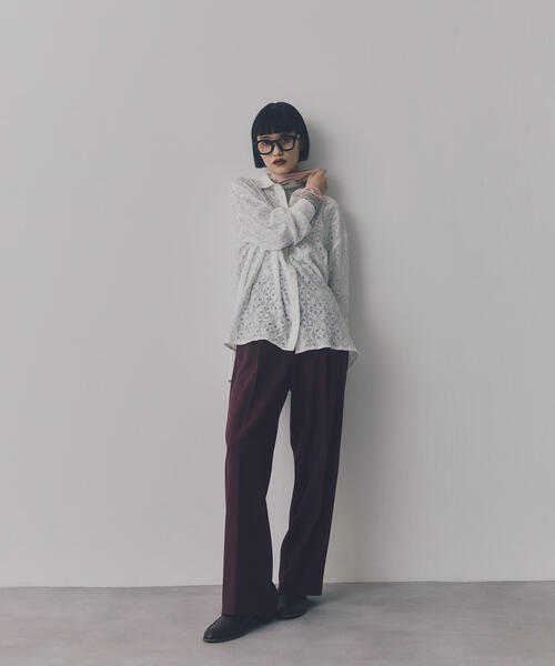 N.（N. Natural Beauty Basic）（エヌエヌナチュラルビューティーベーシック）の「◆太フレームメガネ（メガネ・レディース・ブラウン/ブラック・ﾌﾘ-）」の14枚目の写真