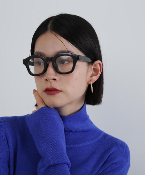 N.（N. Natural Beauty Basic）（エヌエヌナチュラルビューティーベーシック）の「◆太フレームメガネ（メガネ・レディース・ブラウン/ブラック・ﾌﾘ-）」の17枚目の写真