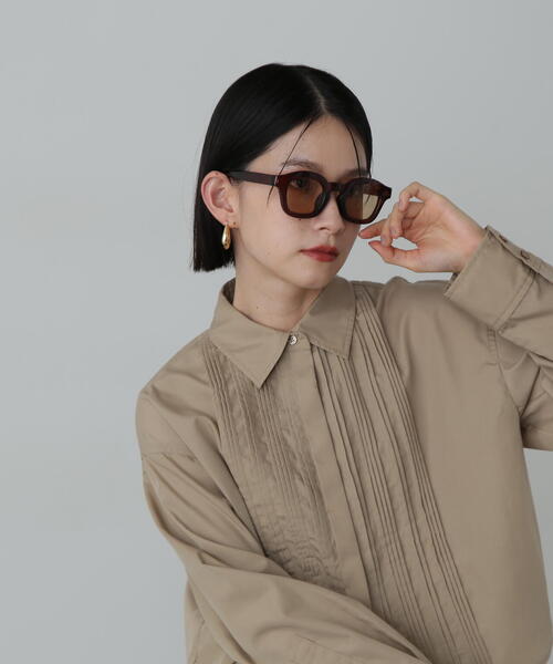 N.（N. Natural Beauty Basic）（エヌエヌナチュラルビューティーベーシック）の「◆太フレームメガネ（メガネ・レディース・ブラウン/ブラック・ﾌﾘ-）」の22枚目の写真