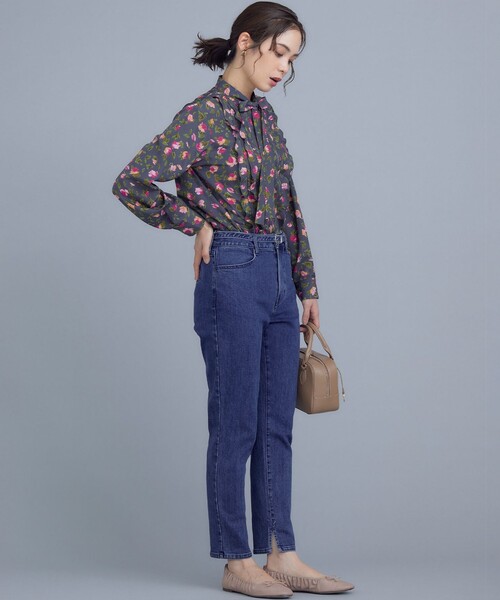 組曲（クミキョク）の「カッティングローズプリント フリルブラウス（シャツ/ブラウス・レディース・イエロー系5/ピンク系5・3/2）」の15枚目の写真