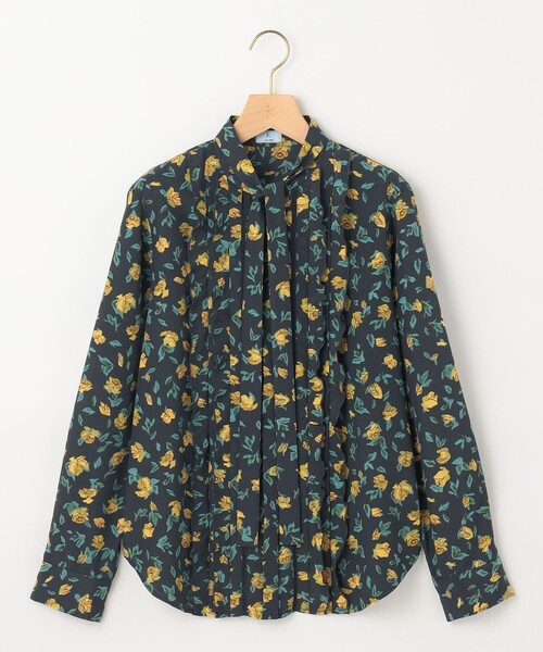 組曲（クミキョク）の「カッティングローズプリント フリルブラウス（シャツ/ブラウス・レディース・イエロー系5/ピンク系5・3/2）」の16枚目の写真