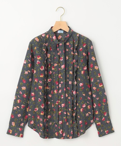 組曲（クミキョク）の「カッティングローズプリント フリルブラウス（シャツ/ブラウス・レディース・イエロー系5/ピンク系5・3/2）」の17枚目の写真