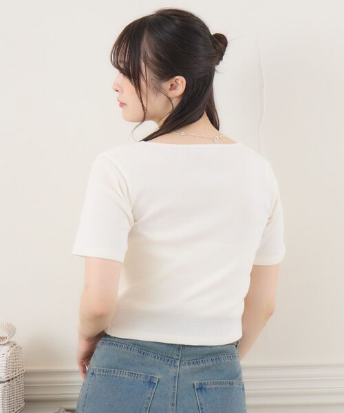 ems excite（エムズエキサイト）の「ノーカラーWZIPCT（Tシャツ/カットソー・レディース・チャコールグレー/ナチュラル/ブラウン・FREE）」の12枚目の写真