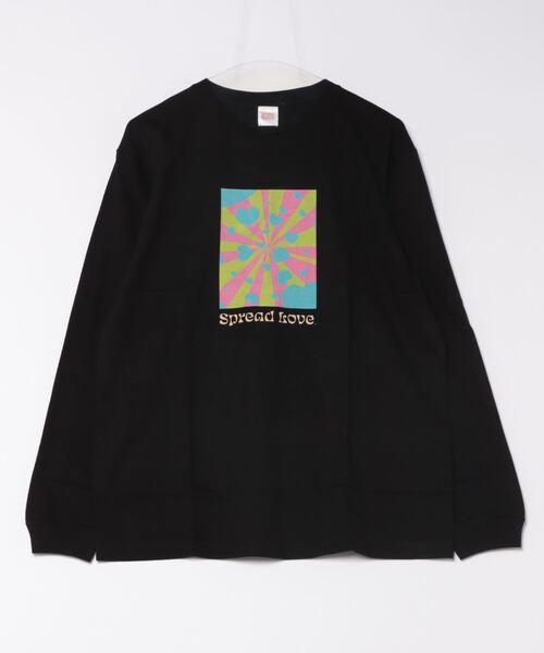 sunny branch(サニーブランチ)の「★Spread Love★オリジナルプリント L/S T(Tシャツ/カットソー・レディース・ブラック/ホワイト・LARGE/MEDIUM)」の2枚目の写真
