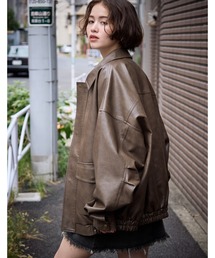 PBLIM | PBLIM/フェイクレザーブルゾン(ブルゾン)