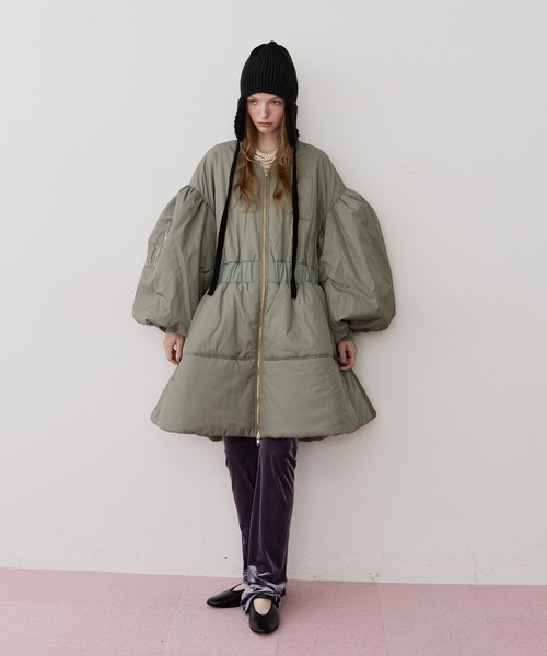 セール】パッファーボリュームAラインミドルコート（その他アウター