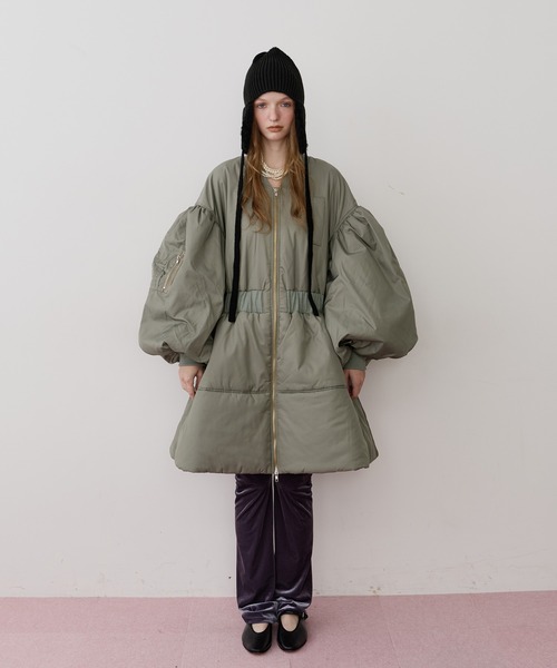 セール】パッファーボリュームAラインミドルコート（その他アウター