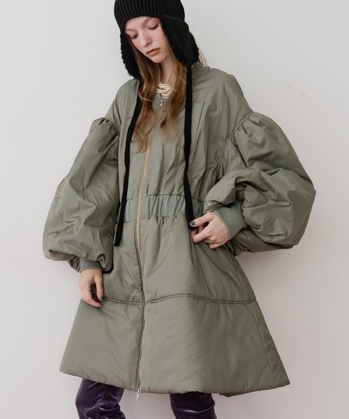 パッファーボリュームAラインミドルコート セール】パッファーボリュームAラインミドルコート（その他